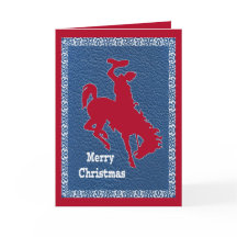 Western Cowboy Rodeo Bronc Rider Faux Leather