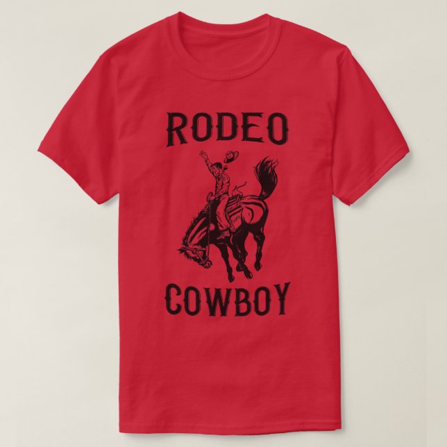 Western Cowboy Rodeo T Shirt (Design framsida)
