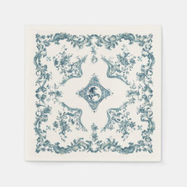 Western Cowboy Toile de Jouy Bandana Design Horse Pappersservett