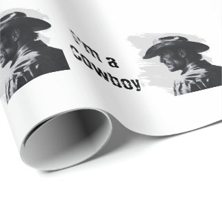 Western Cowboy Wrapping Papper | Gåvor till honom Presentpapper