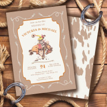 Western Cowboybuckning Bronco Bröllop