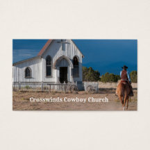 Western Cowboyriding till kyrkans Affärskort