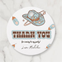 Western Cowboys Blue Birthday Circle Tack Märkre