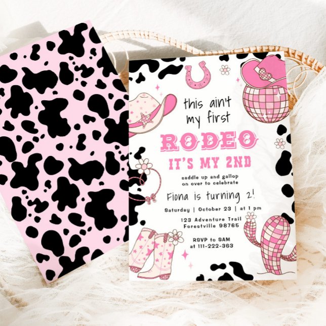 Western cowgirl 2:a Rodeo-Födelsedagsfest Inbjudningar (Skapare uppladdad)