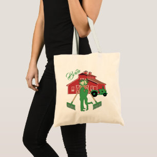Western Cowgirl Barn Farm Bröllop Bride Tote Bag Tygkasse