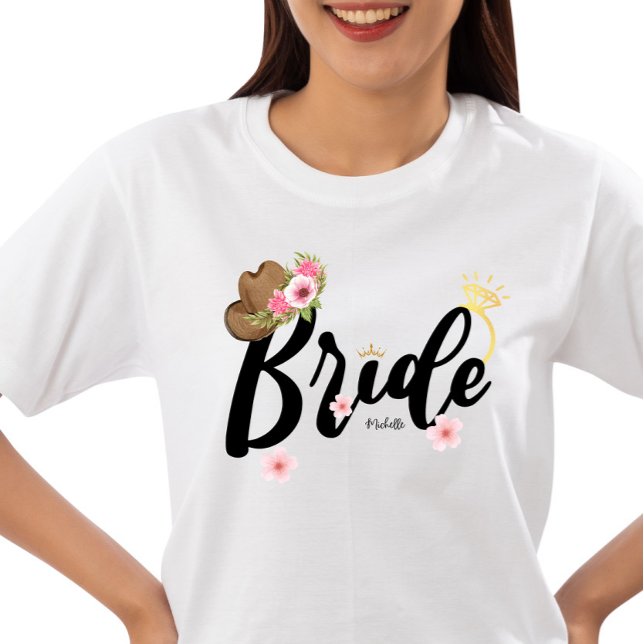 Western Cowgirl Brid Bachelorette T Shirt (Skapare uppladdad)