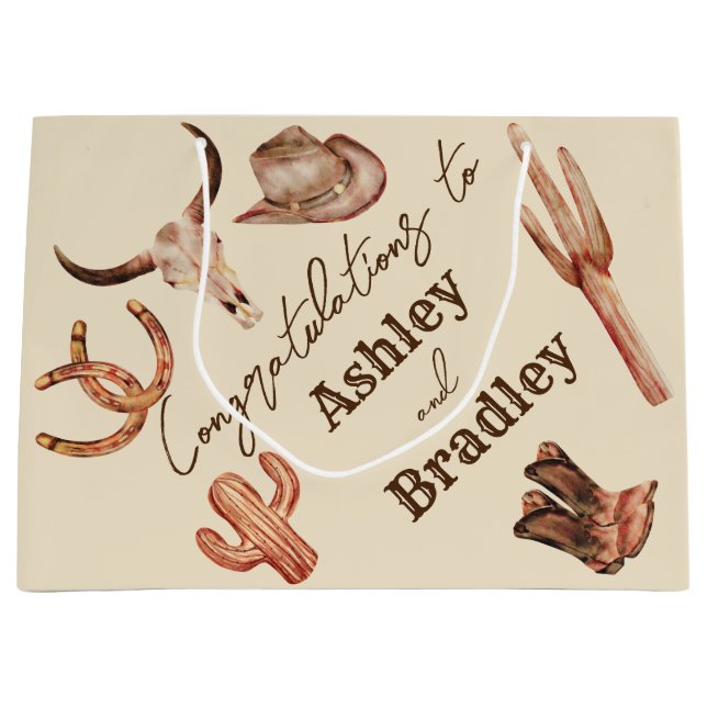 Western cowgirl bröllop i sydvästra land (Framsidan)