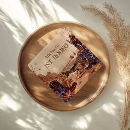 Western Cowgirl Cowboy First Birthday Pappersservett