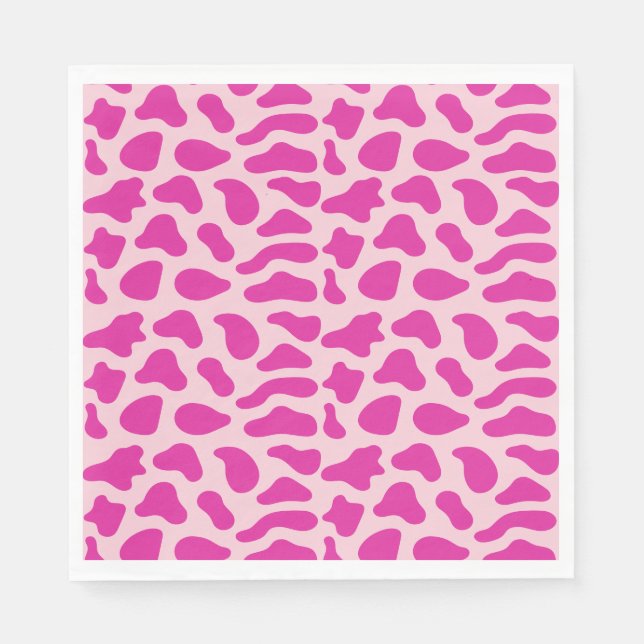 Western Cowgirl First Rodeo Rosa Girls Birthday Pappersservett (Framsidan)