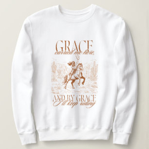 Western Cowgirl Grace Carried Me Here T Shirt