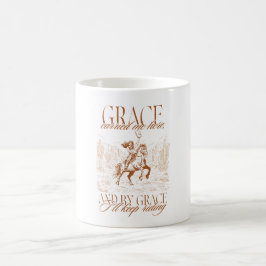 Western Cowgirl Grace Grace Carried Me Here Kaffemugg