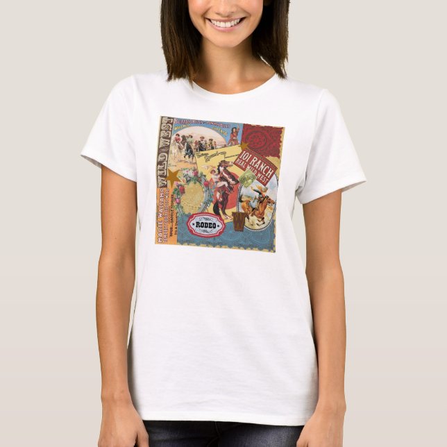 western cowgirl i modern vintage tee (Framsida)