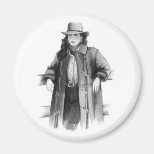 Western Cowgirl Magnet (Framsidan)