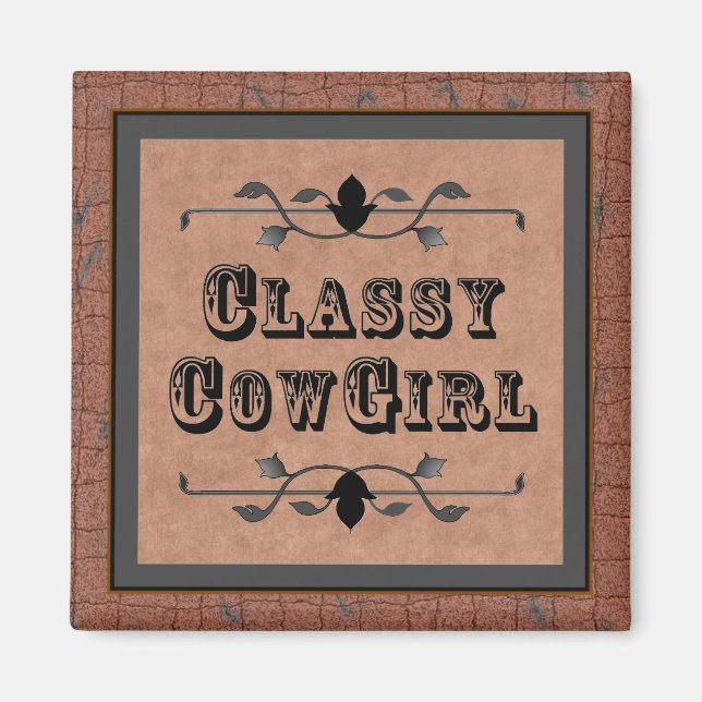 Western Cowgirl magnet (Framsidan)