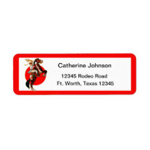 Western Cowgirl on Rearing Horse