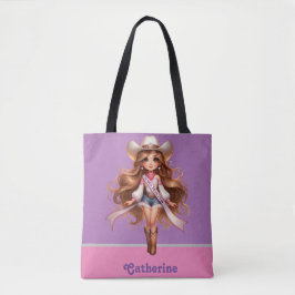 Western Cowgirl Rodeo Princess 1 Personlig Tygkasse