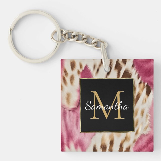 Western Cowgirl Rosa Guld White Cowhide (Framsidan)