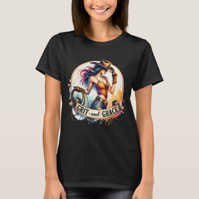 Western Cowgirl T Shirt (Framsida)