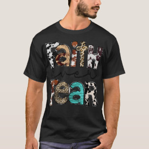 Western Cowhide Leopard Jesus Christian Faith over T Shirt