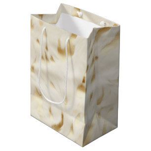 Western Cream White Guld Cowhide