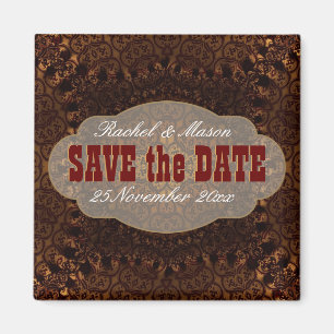 Western Damask Charm Spara datum magneter