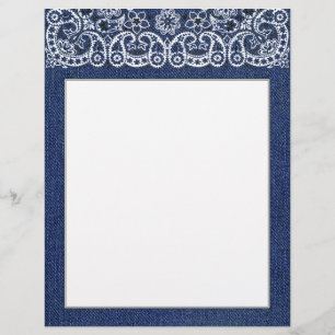 Western Denim och Bandana Letterhead stationär