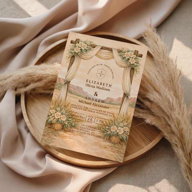 Western Desert Arch Wedding Inbjudningar (Skapare uppladdad)