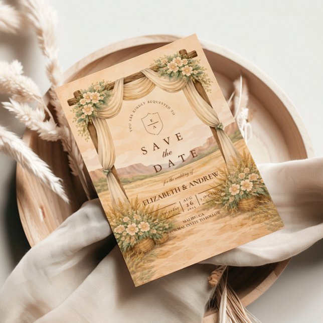 Western Desert Arch Wedding Spara Datumet (Skapare uppladdad)