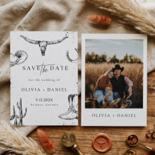Western Desert Country cowboy Foto Spara Datum Datumet