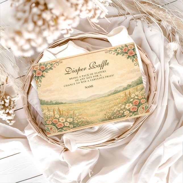 Western Desert Floral Diapper Raffle  Tilläggskort (Skapare uppladdad)