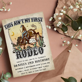 Western Det här är inte min första rodeo 2:a födel Inbjudningar