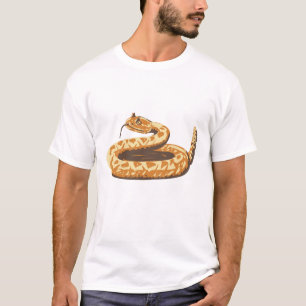 Western Diamondback Rattlesnake Curted Up WPA Art T Shirt