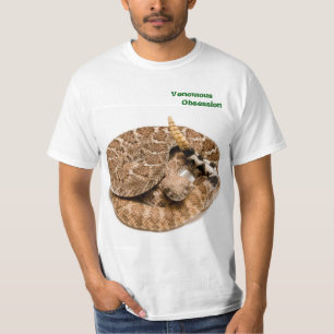 Western Diamondbackskallerorm för Venomous Tee Shirt