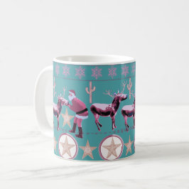Western Donkey Christmas Gingerbread Texas Star Kaffemugg