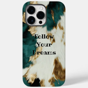 Western Emerald Guld White Cowhide