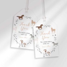 Western Equestrian Tacksamhetsetiketter Presentetikett