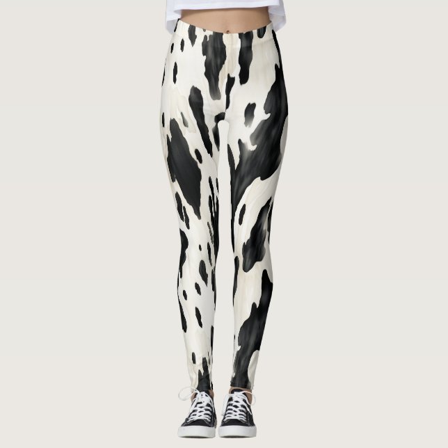 Western Farm Animal Cow Leggings (Framsida)