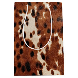 Western Farm Brown Cream Cowhide