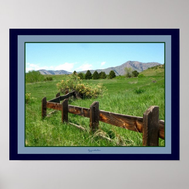 Western Fence Photo Poster av Gretchen (Framsidan)