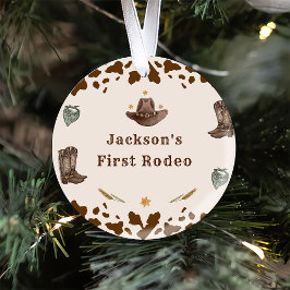 Western First Rodeo Party Julgransprydnad Keramik
