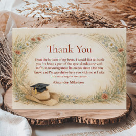 Western Floral Graduation Party Tack Kort