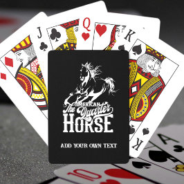 Western för amerikansk kvartershäst Cowboy vilda w Casinokort