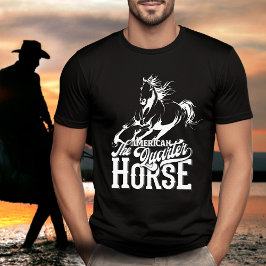 Western för amerikansk kvartershäst Cowboy vilda w T Shirt