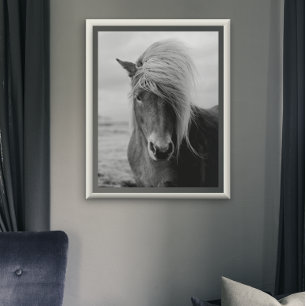 Western för Horse Modern Farmhouse Cabin Poster