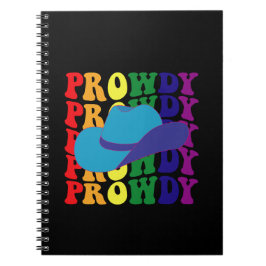 Western för Prowdy Rodeo Howdy Cowboy Cowgirl LGBT Anteckningsbok