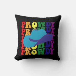 Western för Prowdy Rodeo Howdy Cowboy Cowgirl LGBT Kudde
