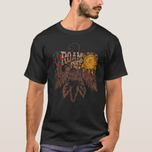 Western för Retro Thunderbird Desert Cactus Roam F T Shirt