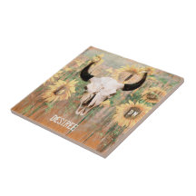 Western för Rustic Sunlobula Bull Cow Skull