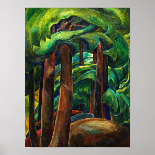 Western Forest, 1931 från Emily Carr Poster (Framsidan)