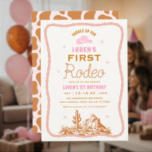 Western Första Rodeo Cowgirl 1-årsdag